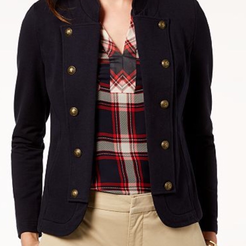 Tommy Hilfiger Military Band Jacket-Black